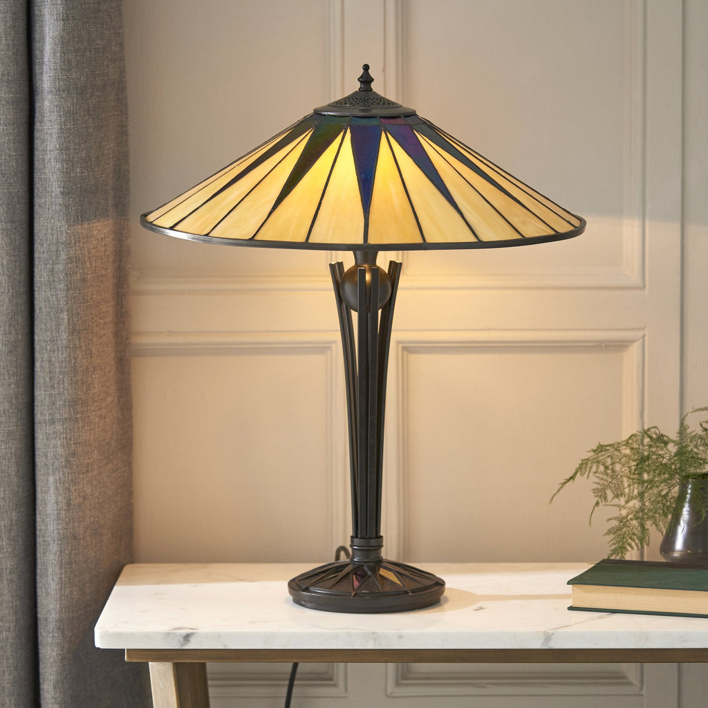 64045 Dark Star Tiffany Large Table Lamp