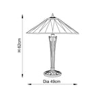 64045 Dark Star Tiffany Large Table Lamp