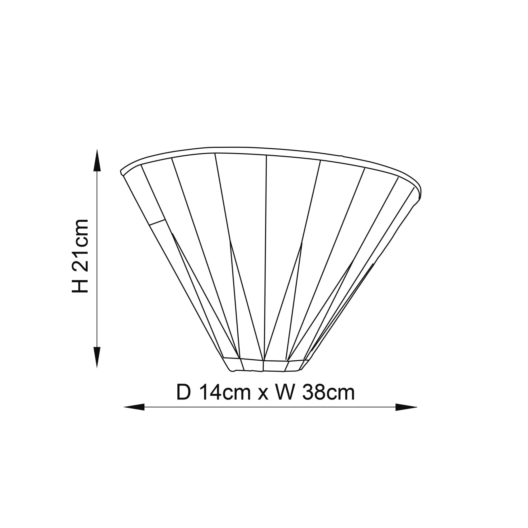 64046 Dark Star Tiffany Wall Light