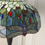 64069 Dragonfly Blue Tiffany Floor Lamp