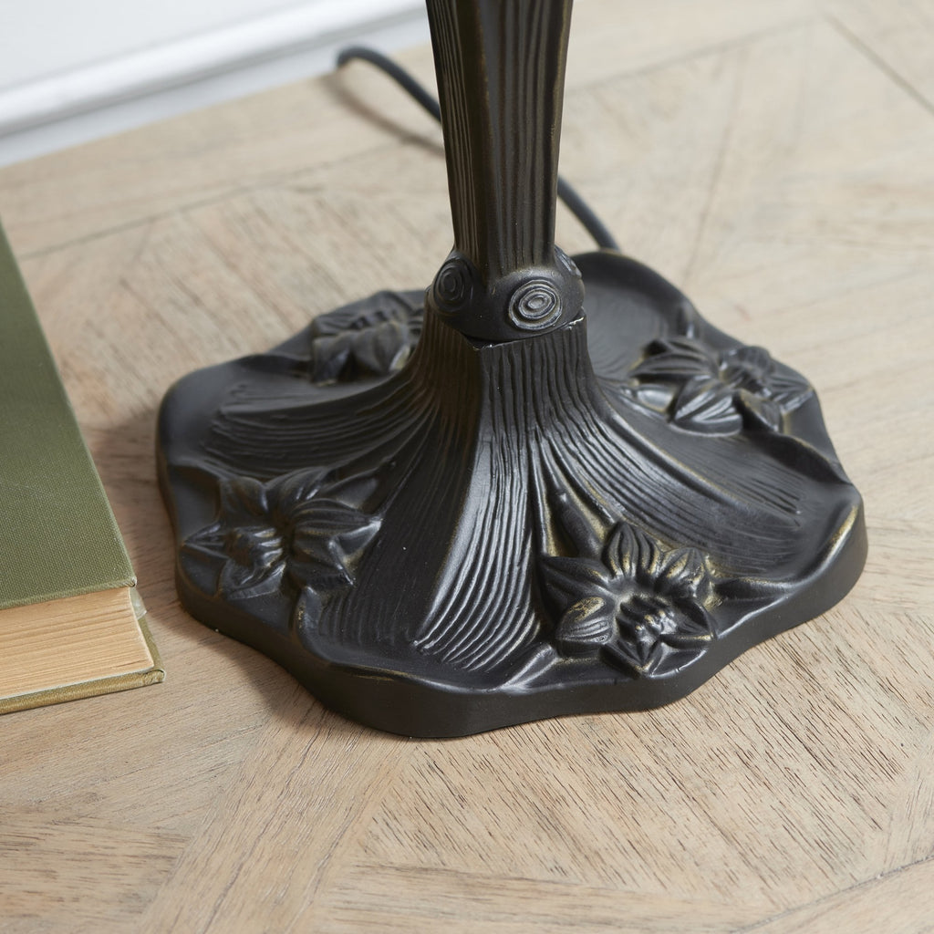 64085 Dragonfly Beige Tiffany Medium Table Lamp