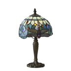 64088 Dragonfly Blue Tiffany Intermediate Table Lamp