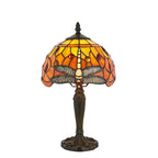 64091 Dragonfly Flame Tiffany Intermediate Table Lamp