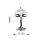 64091 Dragonfly Flame Tiffany Intermediate Table Lamp