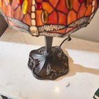 64092 Dragonfly Flame Tiffany Small Table Lamp