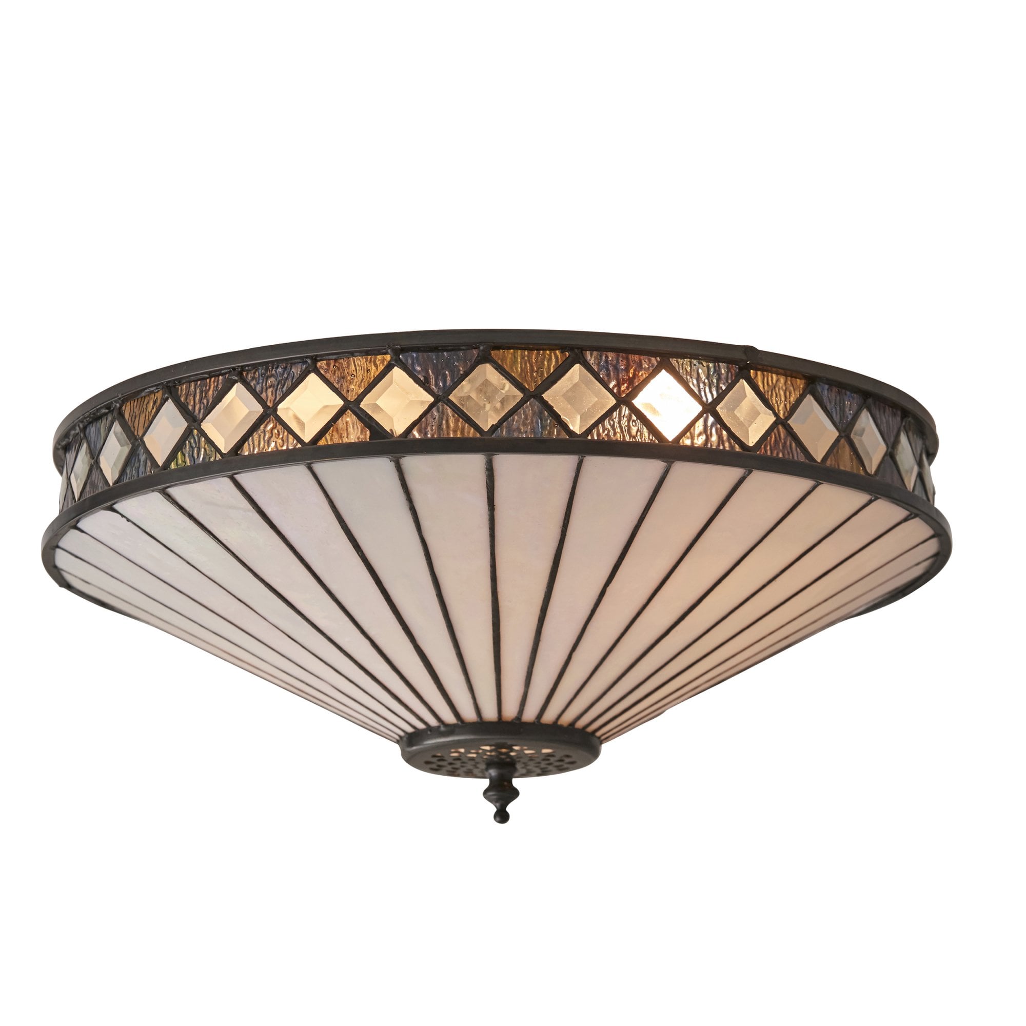 64145 Fargo Tiffany Medium 2 Light Flush