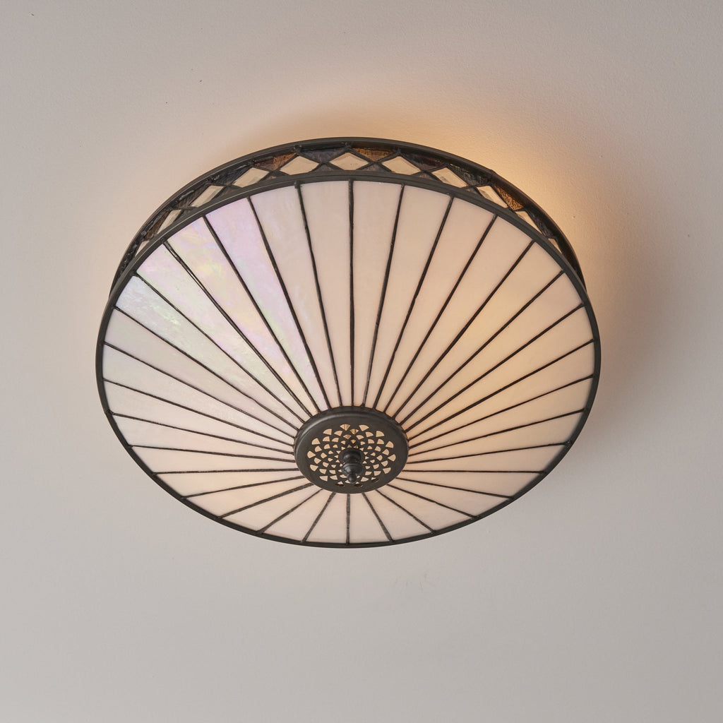 64145 Fargo Tiffany Medium 2 Light Flush