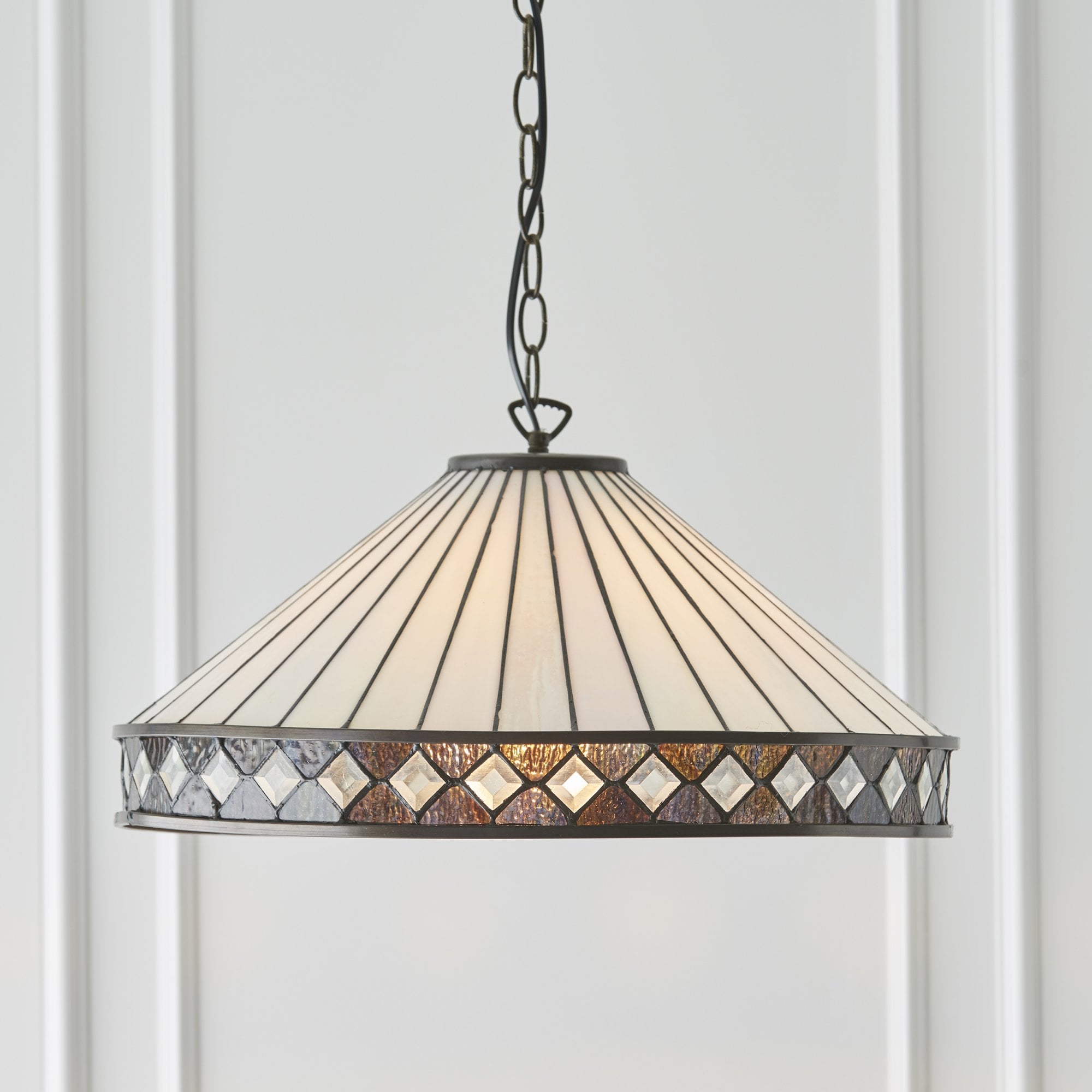 64147 Fargo Tiffany Large 1 Light Pendant