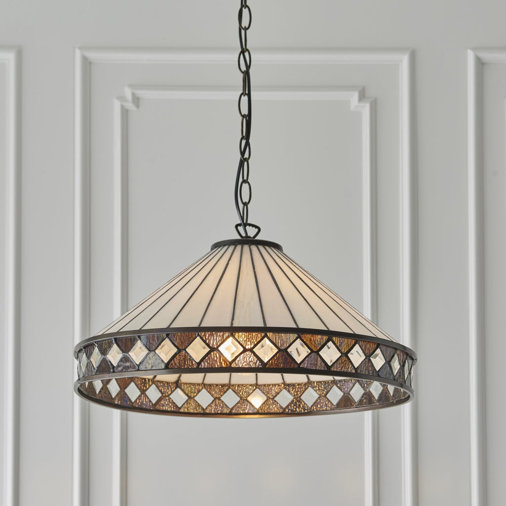 64147 Fargo Tiffany Large 1 Light Pendant