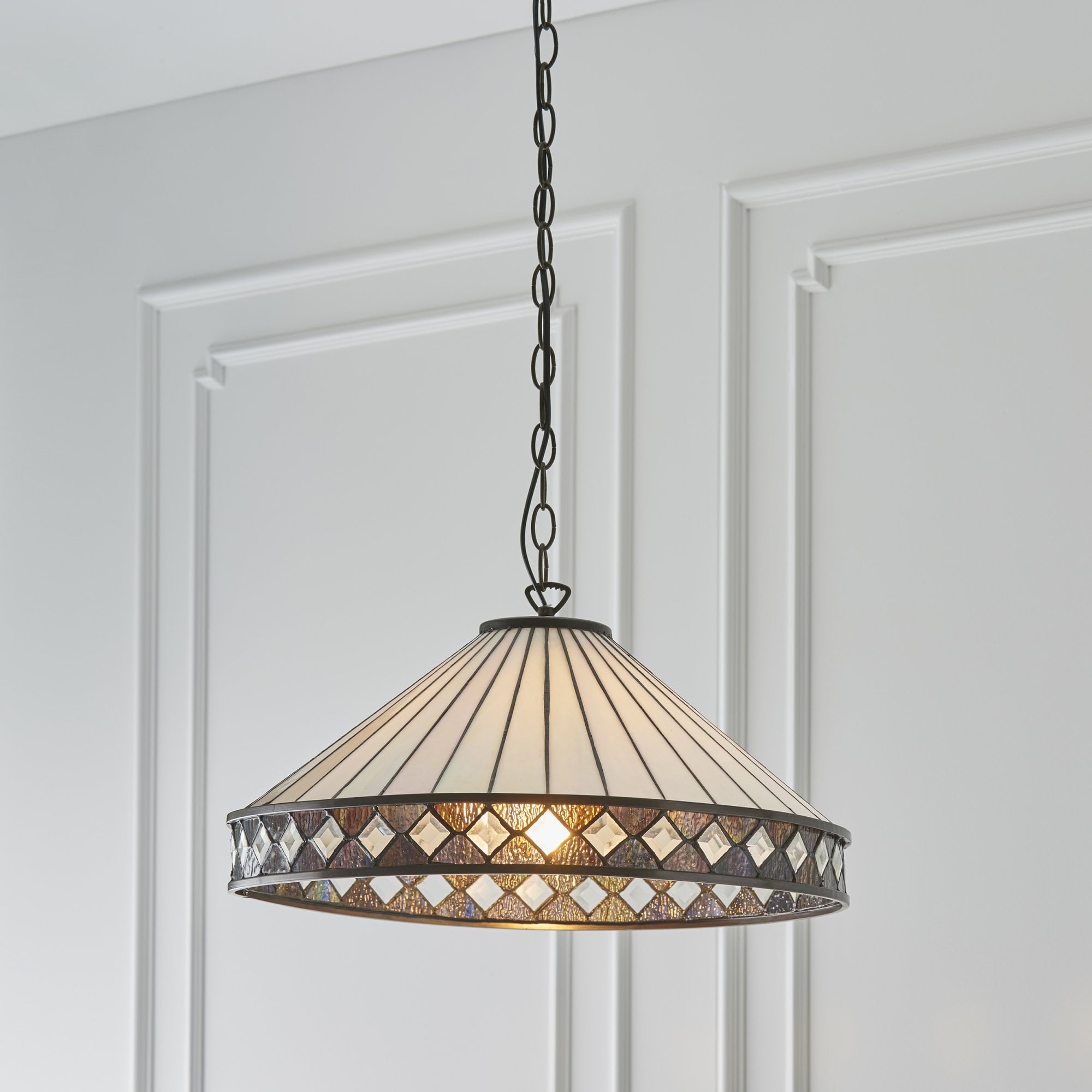 64147 Fargo Tiffany Large 1 Light Pendant