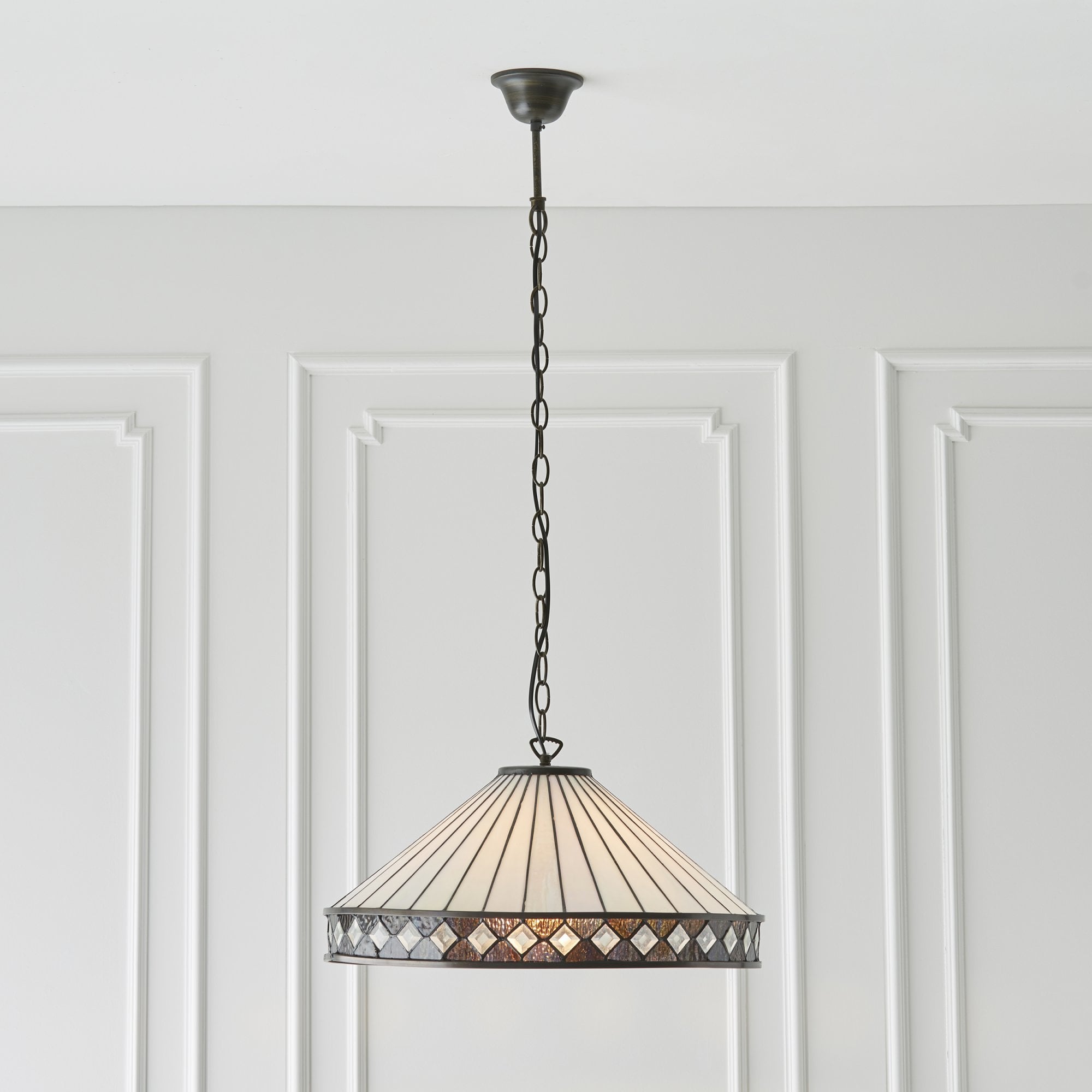 64147 Fargo Tiffany Large 1 Light Pendant