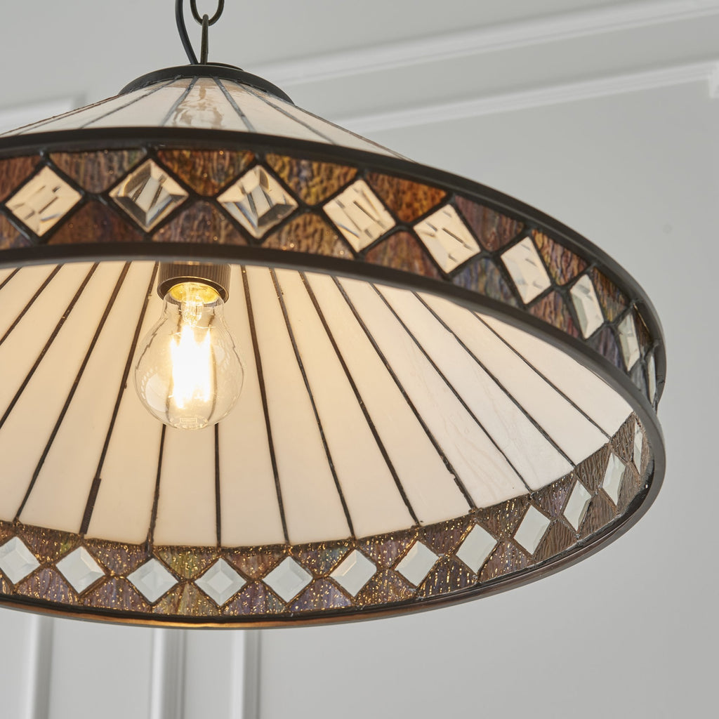 64147 Fargo Tiffany Large 1 Light Pendant