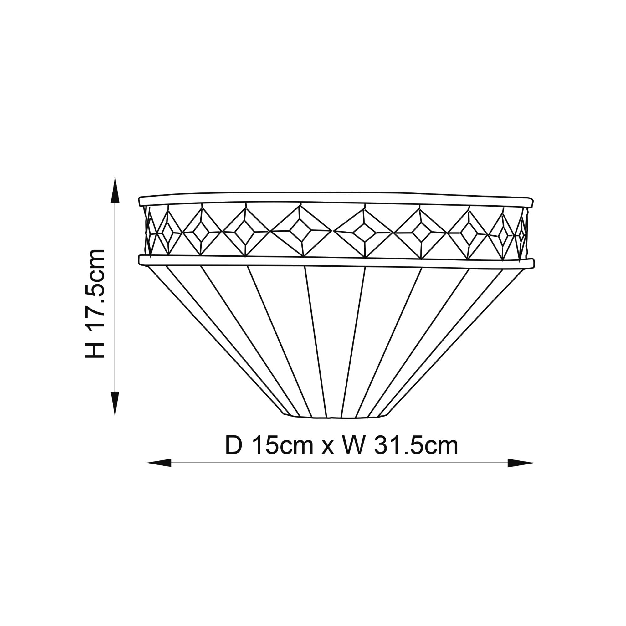 64149 Fargo Tiffany Wall Light