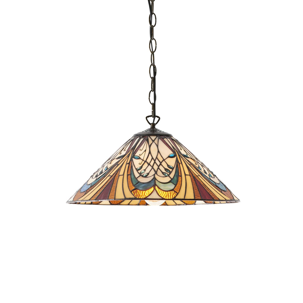 64162 Hector Tiffany Medium 1 Light Pendant