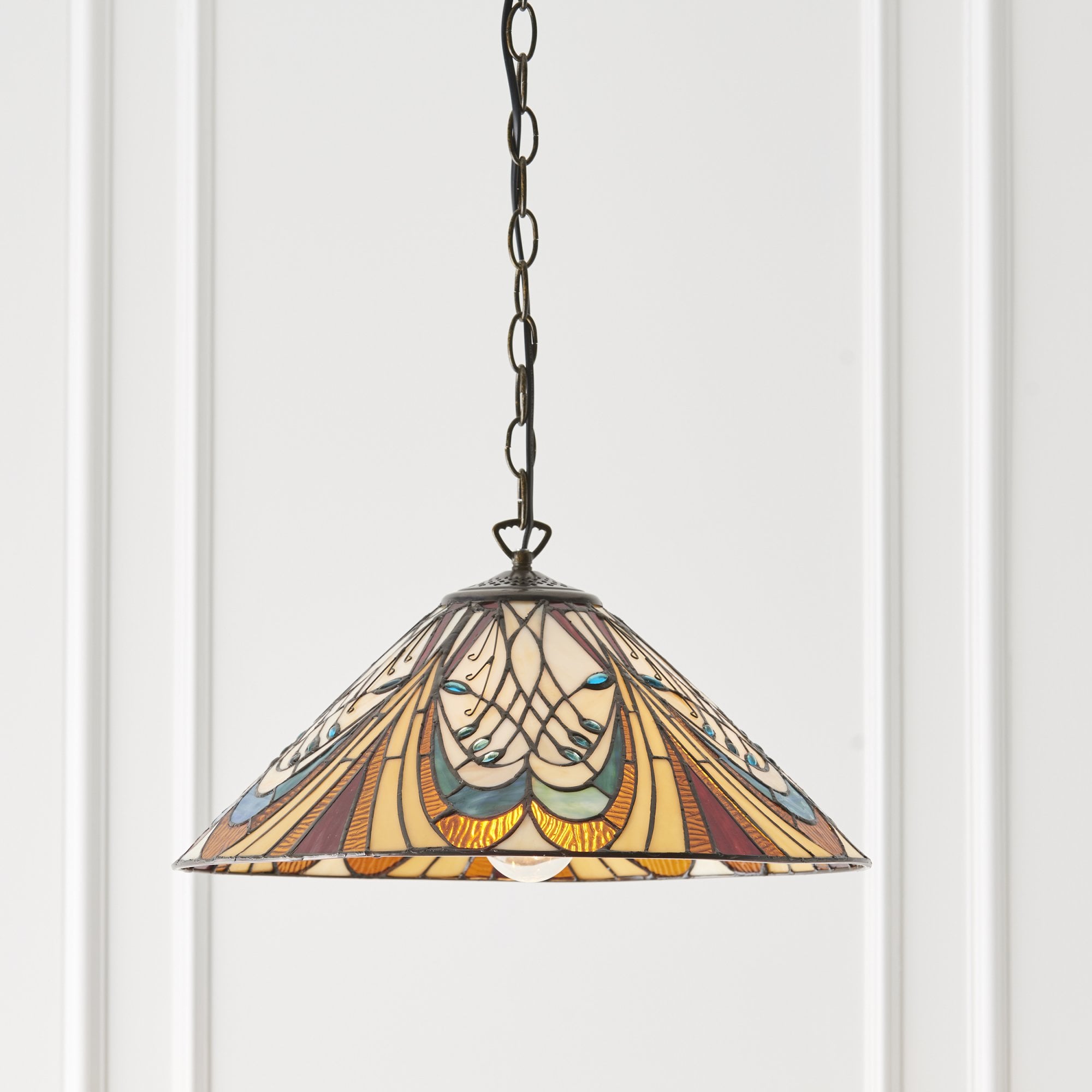 64162 Hector Tiffany Medium 1 Light Pendant