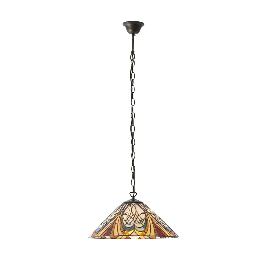 64162 Hector Tiffany Medium 1 Light Pendant