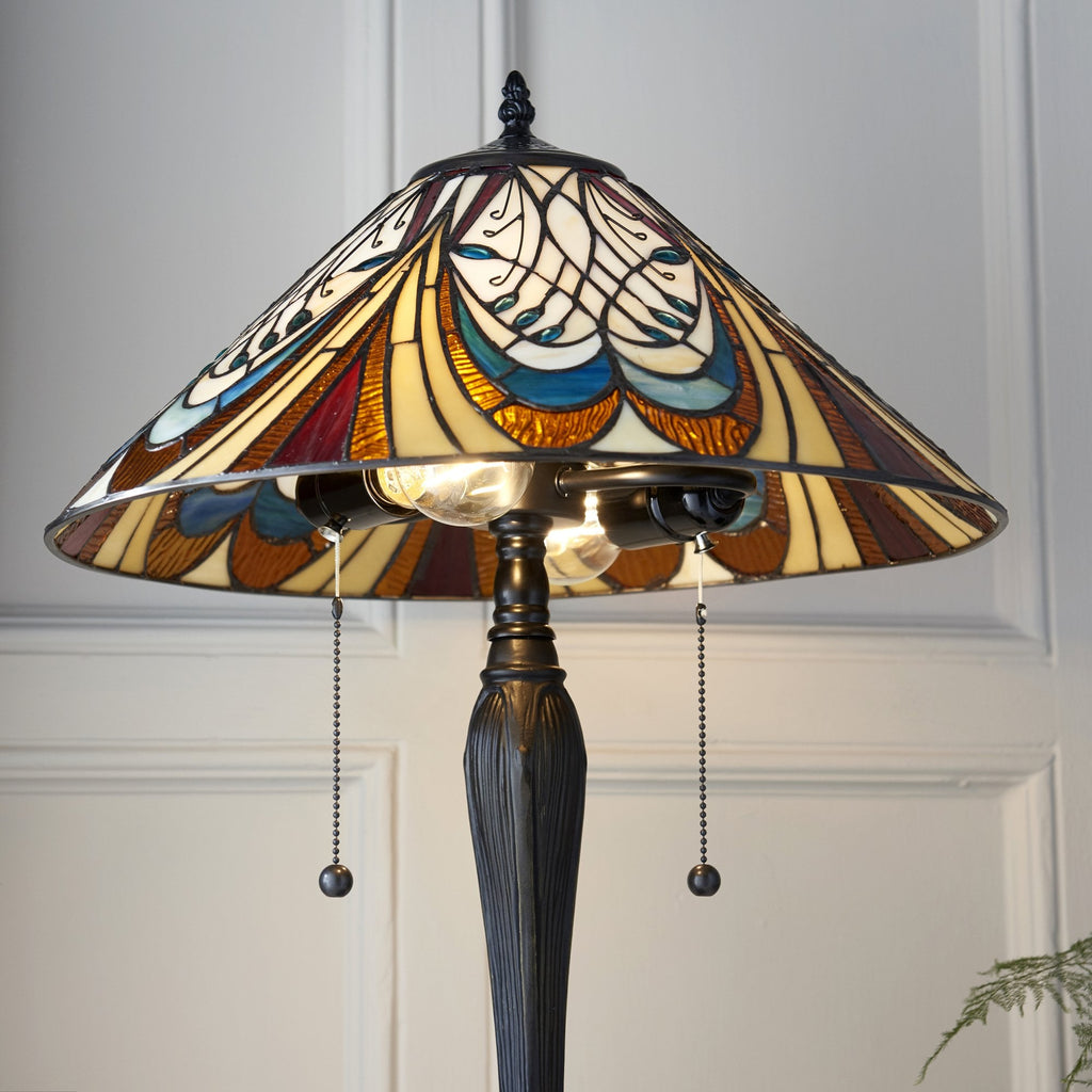 64163 Hector Tiffany Medium Table Lamp