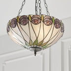 64175 Hutchinson Tiffany Medium Inverted 3 Light Pendant