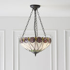 64175 Hutchinson Tiffany Medium Inverted 3 Light Pendant
