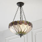 64175 Hutchinson Tiffany Medium Inverted 3 Light Pendant