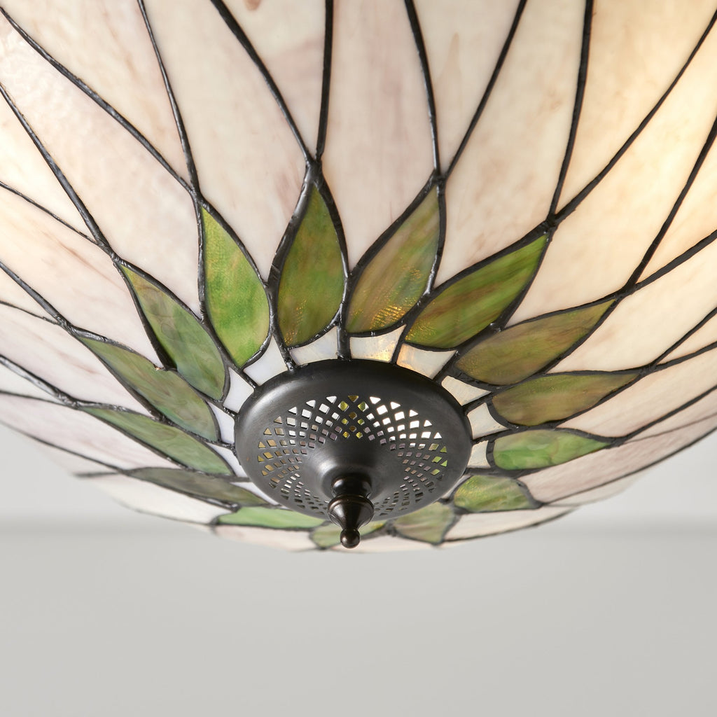 64175 Hutchinson Tiffany Medium Inverted 3 Light Pendant