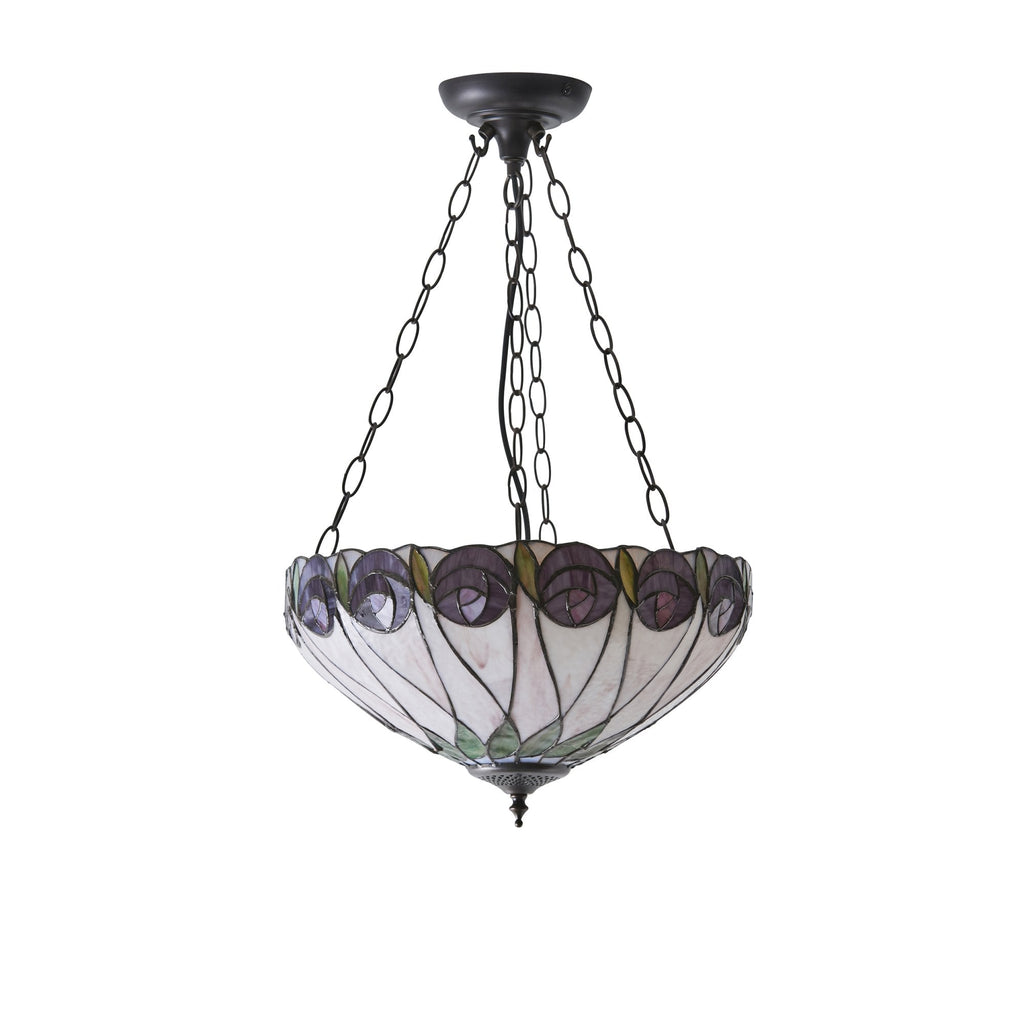 64175 Hutchinson Tiffany Medium Inverted 3 Light Pendant