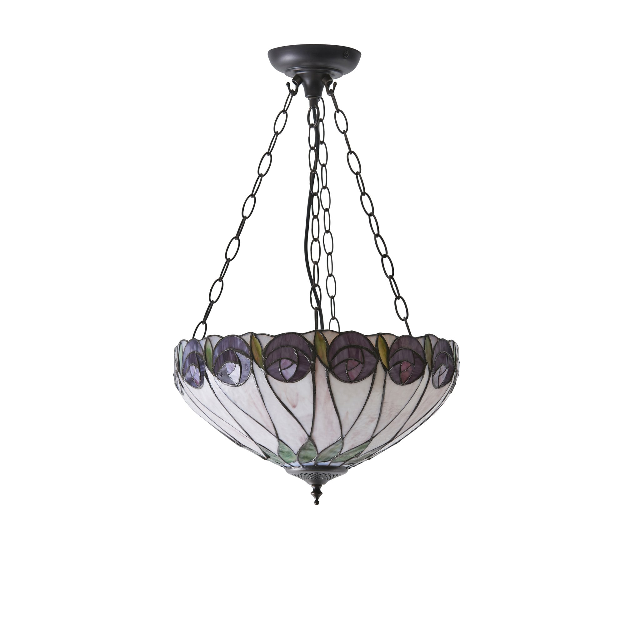 64175 Hutchinson Tiffany Medium Inverted 3 Light Pendant