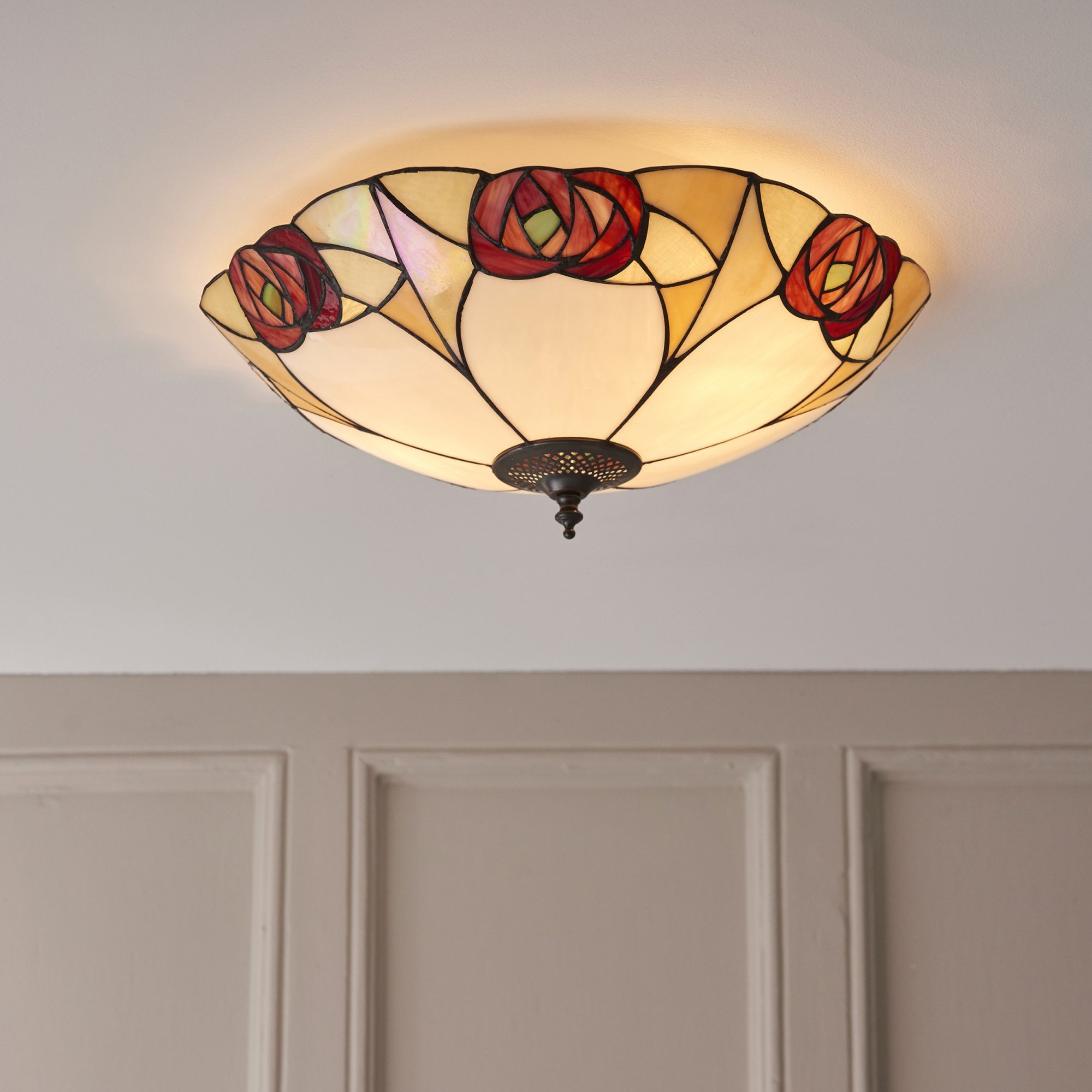 64182 Ingram Tiffany Large 2 Light Flush