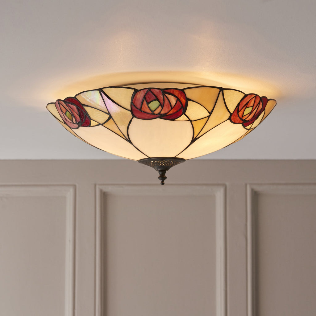 64182 Ingram Tiffany Large 2 Light Flush
