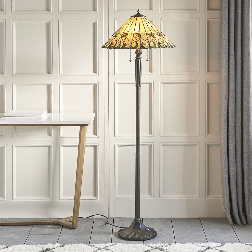 64192 Jamelia Tiffany Floor Lamp