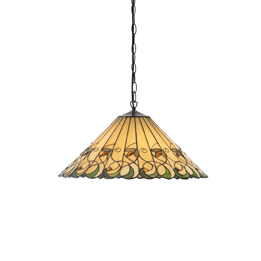 64194 Jamelia Tiffany Large 3 Light Pendant