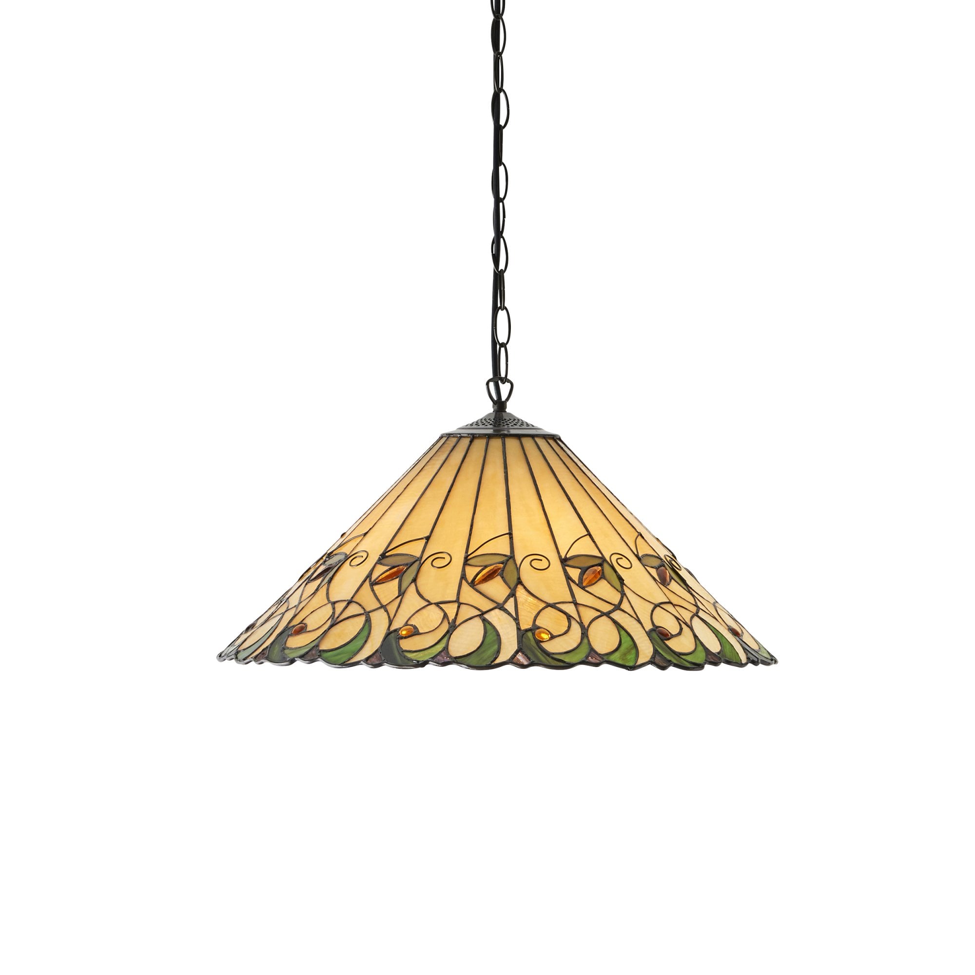 64194 Jamelia Tiffany Large 3 Light Pendant