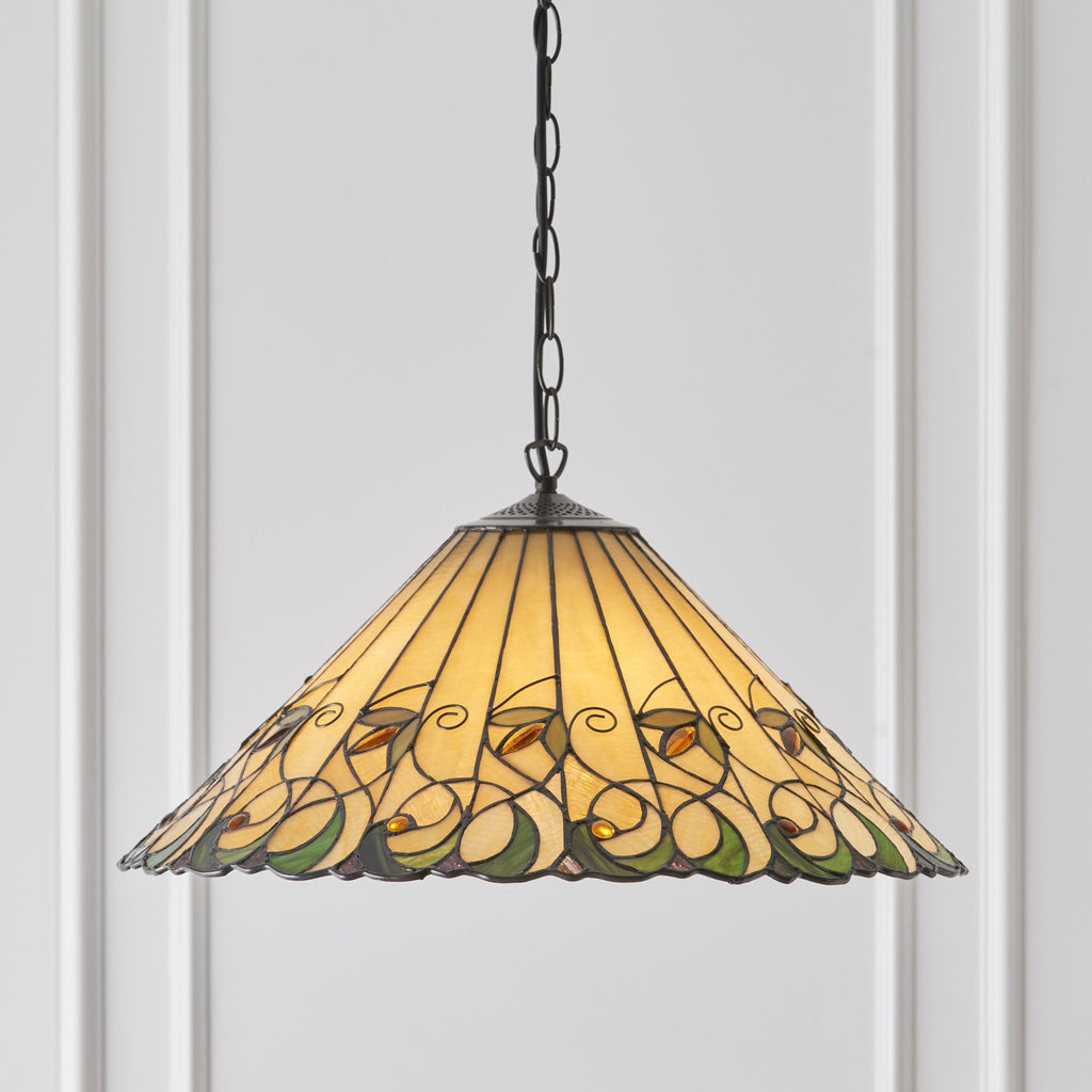64194 Jamelia Tiffany Large 3 Light Pendant