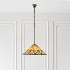 64194 Jamelia Tiffany Large 3 Light Pendant