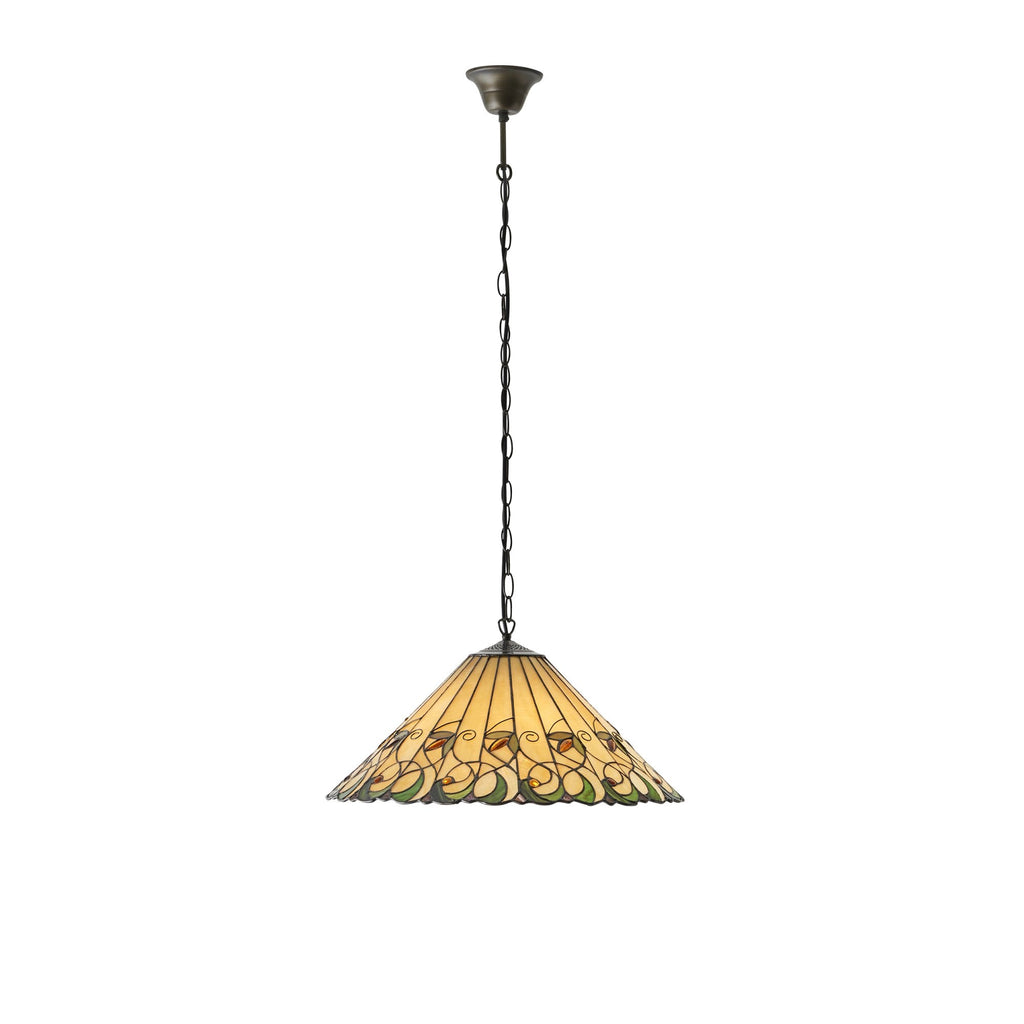 64194 Jamelia Tiffany Large 3 Light Pendant