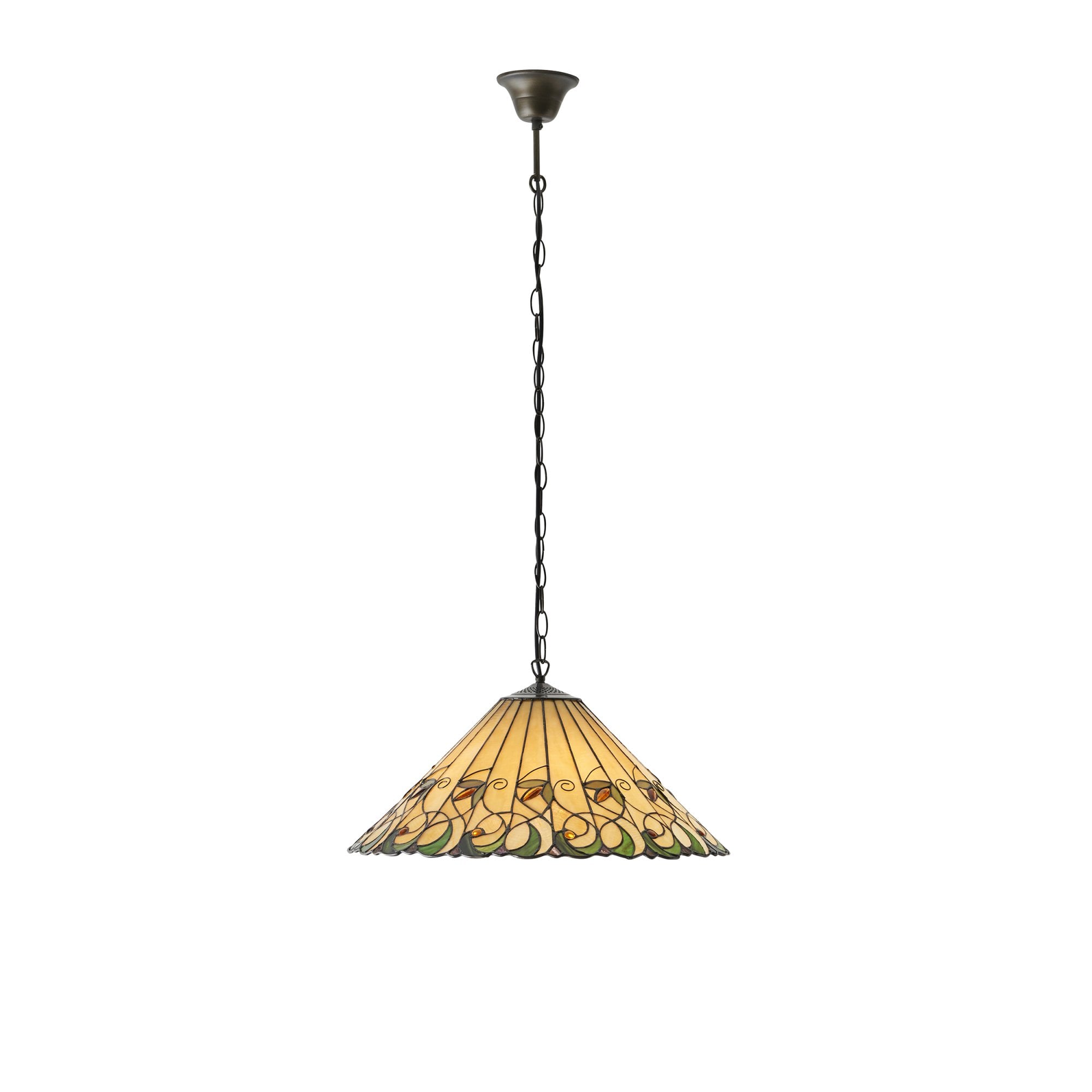 64194 Jamelia Tiffany Large 3 Light Pendant