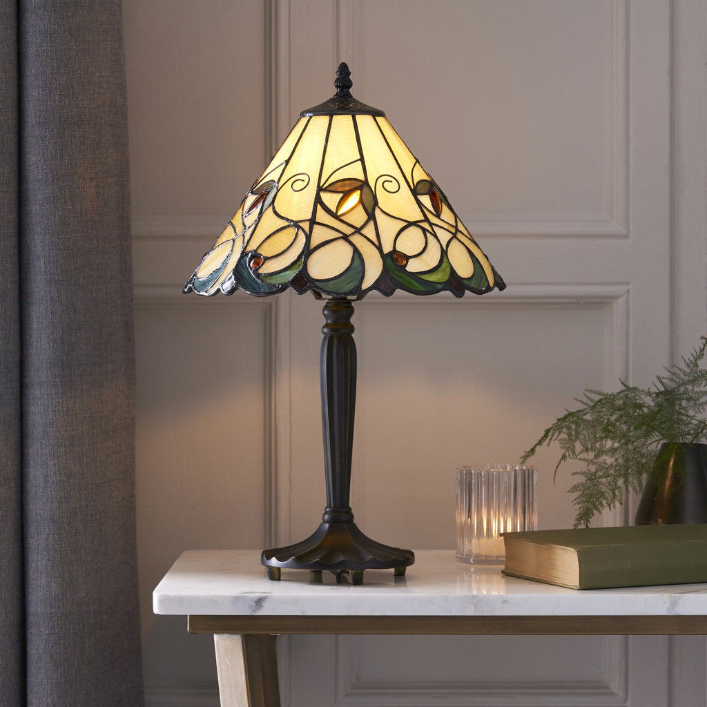 64195 Jamelia Tiffany Small Table Lamp