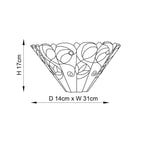 64198 Jamelia Tiffany Wall Light
