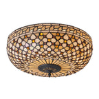 64276 Mille Feux Tiffany Large 2 Light Flush