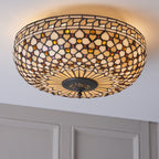 64276 Mille Feux Tiffany Large 2 Light Flush