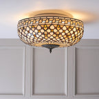 64276 Mille Feux Tiffany Large 2 Light Flush