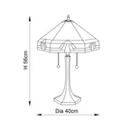 64286 Nevada Tiffany Medium Table Lamp