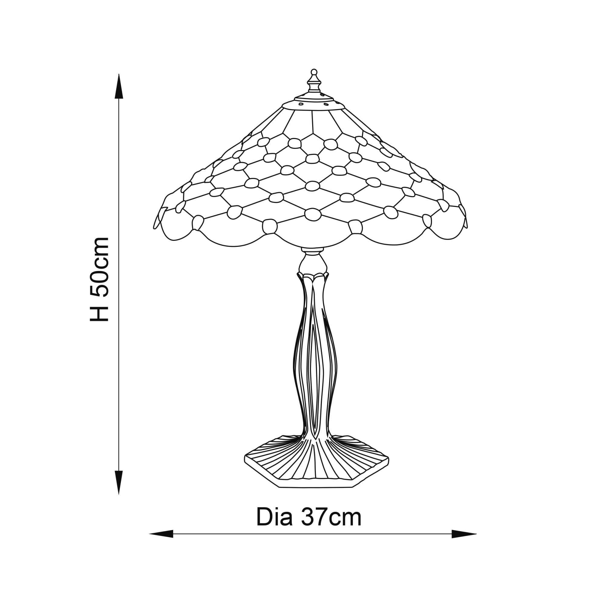 64301 Pearl Tiffany Medium Table Lamp