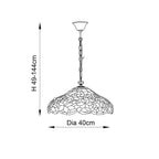 64325 Sullivan Tiffany Medium 1 Light Pendant