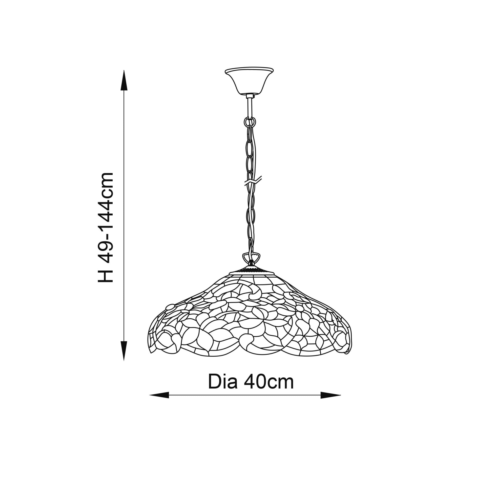 64325 Sullivan Tiffany Medium 1 Light Pendant
