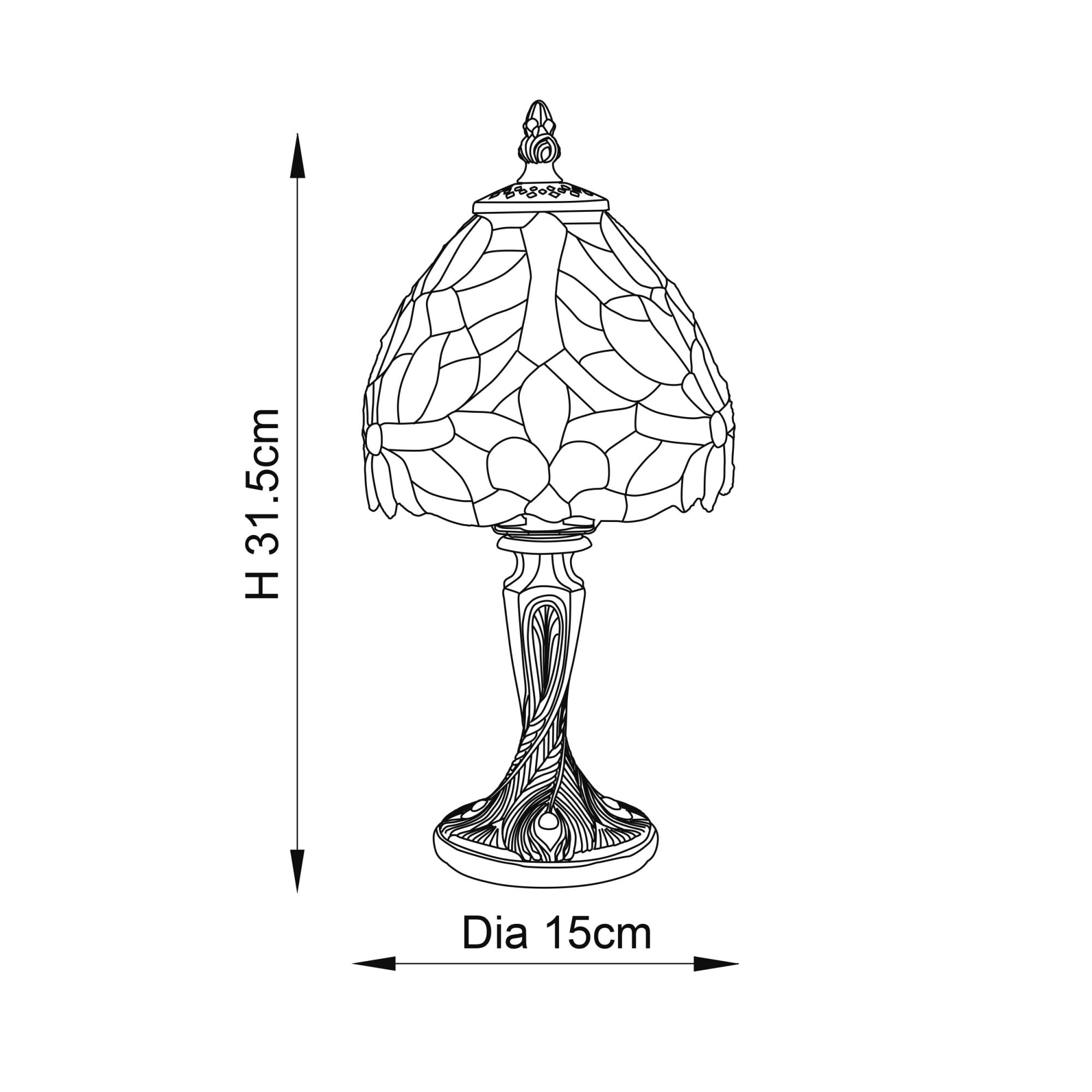 64331 Sylvette Tiffany Mini Table Lamp