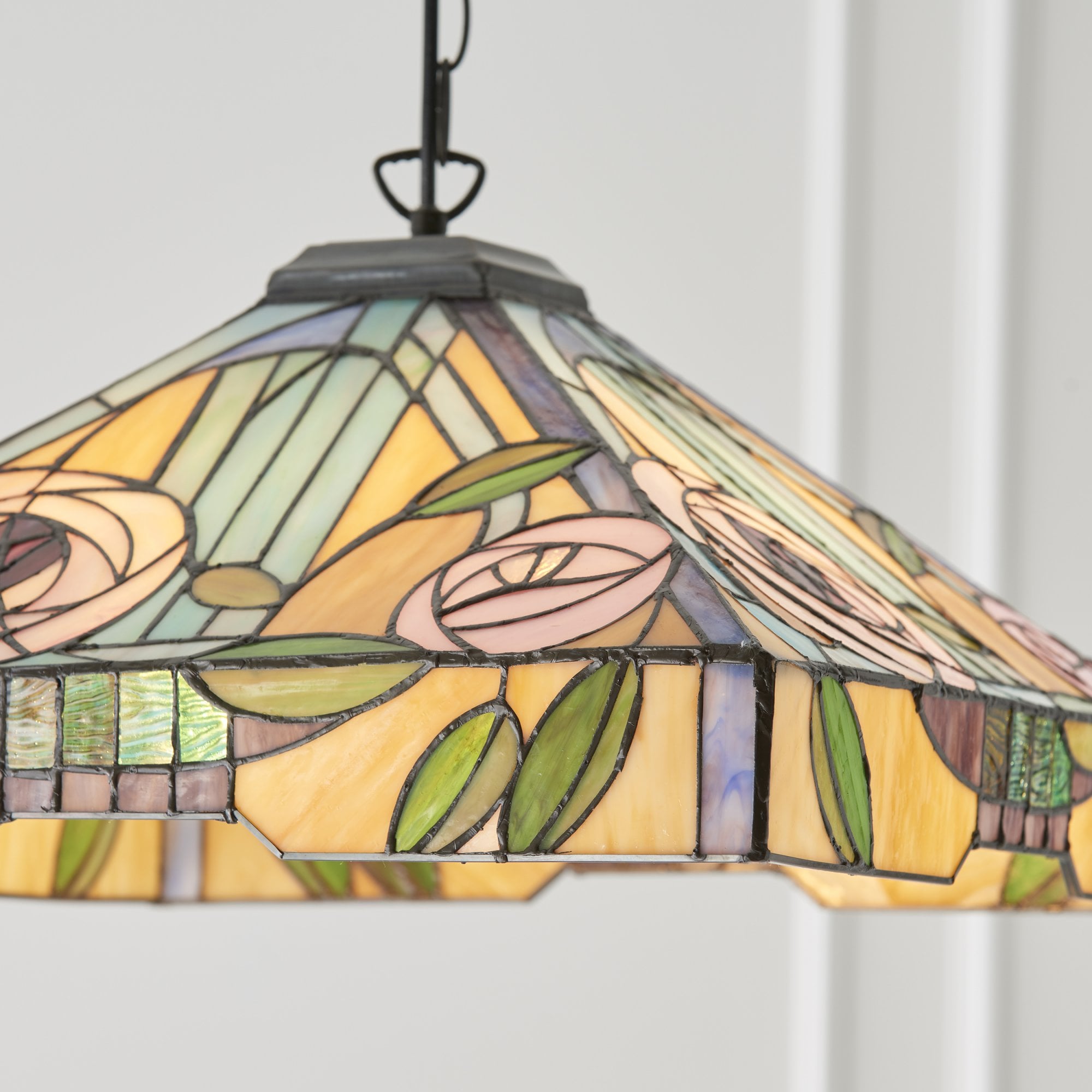 64384 Willow Tiffany Large 3 Light Pendant