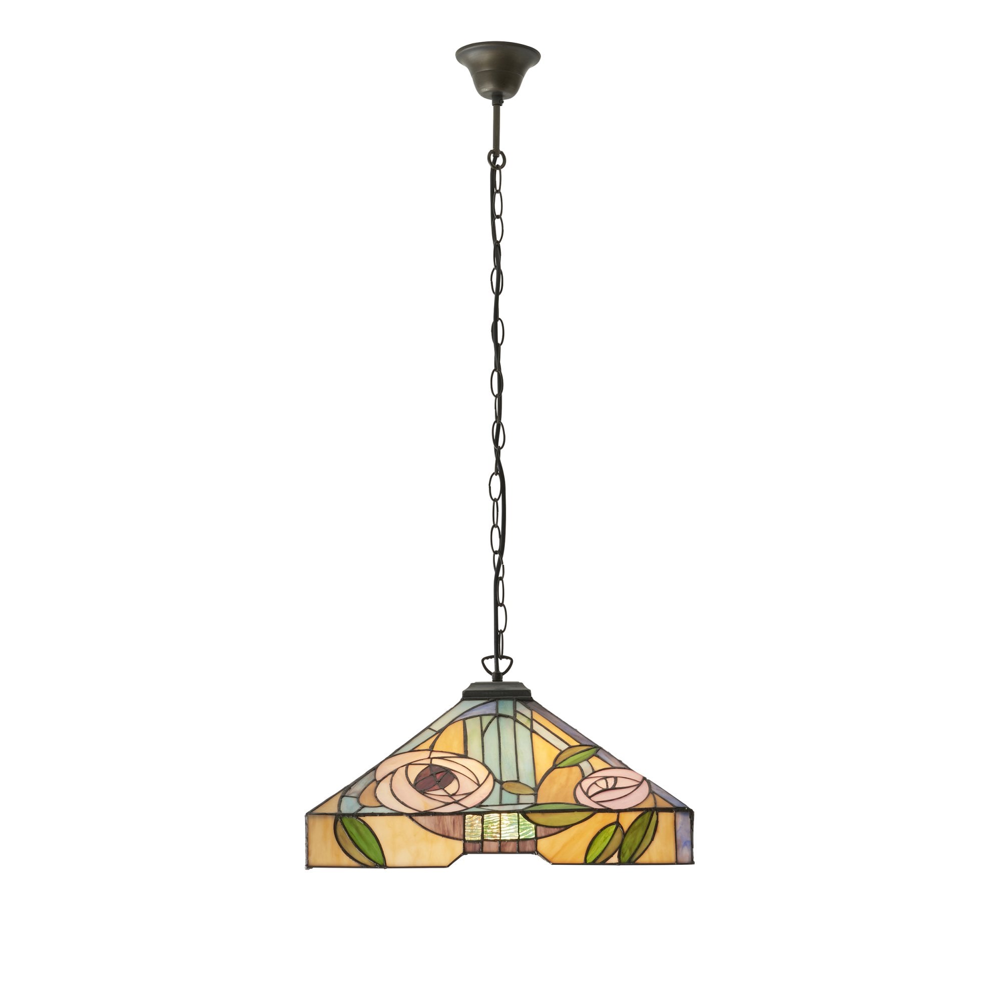 64384 Willow Tiffany Large 3 Light Pendant