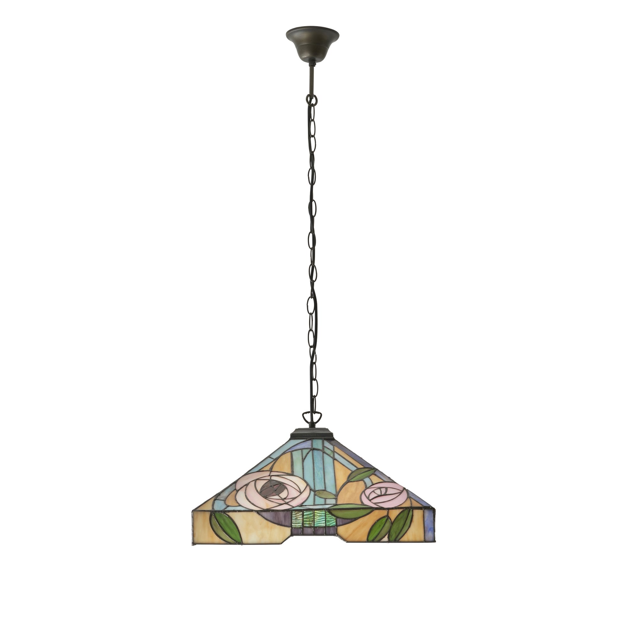 64384 Willow Tiffany Large 3 Light Pendant