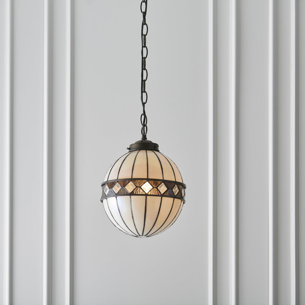 67044 Fargo Tiffany Small Globe 1 Light Pendant
